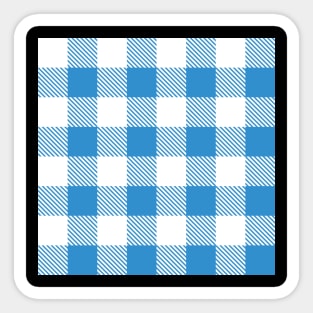 Square Blue stripes Sticker